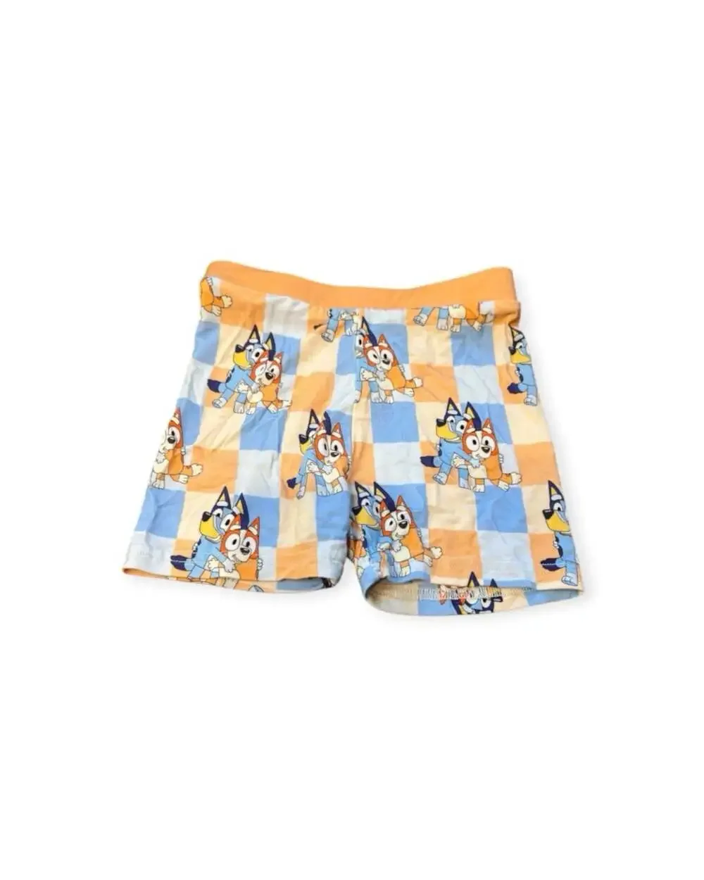 Bluey 2 Piece Pajama Sleep Set Size 4T Short Sleeve T-Shirt & Shorts Orange Blue
